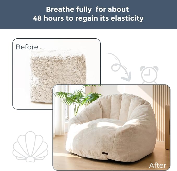 MAXYOYO Giant Bean Bag Chair, Oversized Bean Bag Couch - Image 5