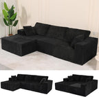 L Shaped Modular Boneless Sectional Couches by Repantes