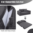 COMAX Futon Sofa Bed, 4-in-1 Convertible Floor Couch - Image 7