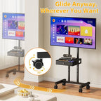 Hayexiha Rolling TV Stand with Drawer - Image 2
