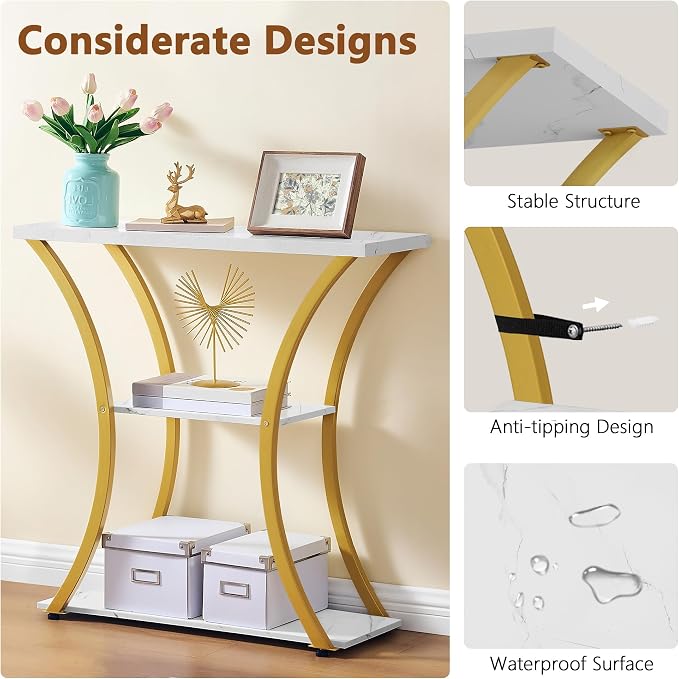 Hoctieon 3 Tier Console Table - Image 8