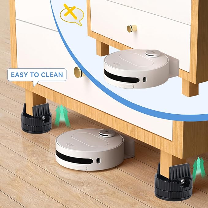4 Pack Heavy Duty Bed Risers - Image 5