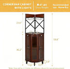 COCO DESIGN Corner Wine Cabinet - Image 2