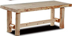 Live Edge Log Coffee Table — Rustic Furniture — Pine & Cedar Rustic Coffee Table - Image 3