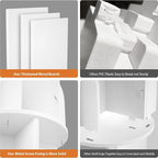 Aheaplus Rotating Bookshelf, Small Corner Bookshelf - Image 7