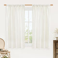 Light Filtering Linen Curtains 54 Inches Long by LAMIT