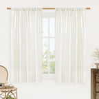 Light Filtering Linen Curtains 54 Inches Long by LAMIT