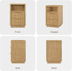 3-Piece Fluted Living Room Set Includes 2 Fluted Night Stand - Image 7