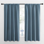 NICETOWN RV Blackout Curtains for Camper Windows, Smoky Blue, Short Blackout by NICETOWN