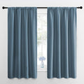 NICETOWN Kitchen Curtains, Short Blackout Curtains & Drapes, Smoky Blue by NICETOWN