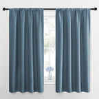 NICETOWN Kitchen Curtains, Short Blackout Curtains & Drapes, Smoky Blue by NICETOWN