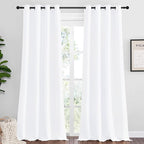 NICETOWN White Curtains for Sliding Door by NICETOWN