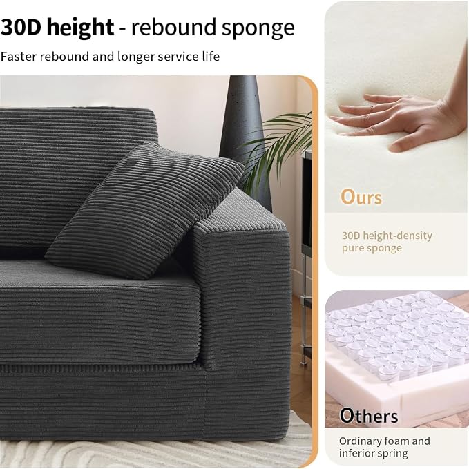 FILUXE Modular Sectional Sofa, Modern Modular Sofa Couch - Image 6