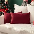 MIULEE Pack of 2 Decorative Outdoor Solid Waterproof Throw Pillow Covers Faux - Image 9
