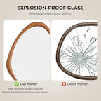 WallBeyond Asymmetrical Mirror, Irregular Wall Mirror, Wall Mirrors Decorative - Image 7