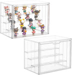 Display Case for Collectibles 4 Layer Updated Adjustable Acrylic Display Case by LXLXXL