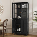ARTPOWER 72" Freestanding Kitchen Pantry Storage Sideboard, Classical Tall - Image 3
