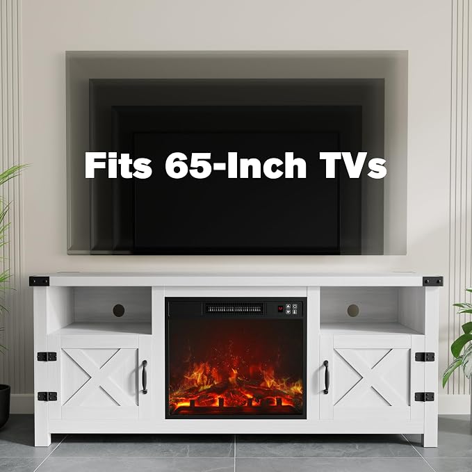 JUMMICO Fireplace TV Stand - Image 6
