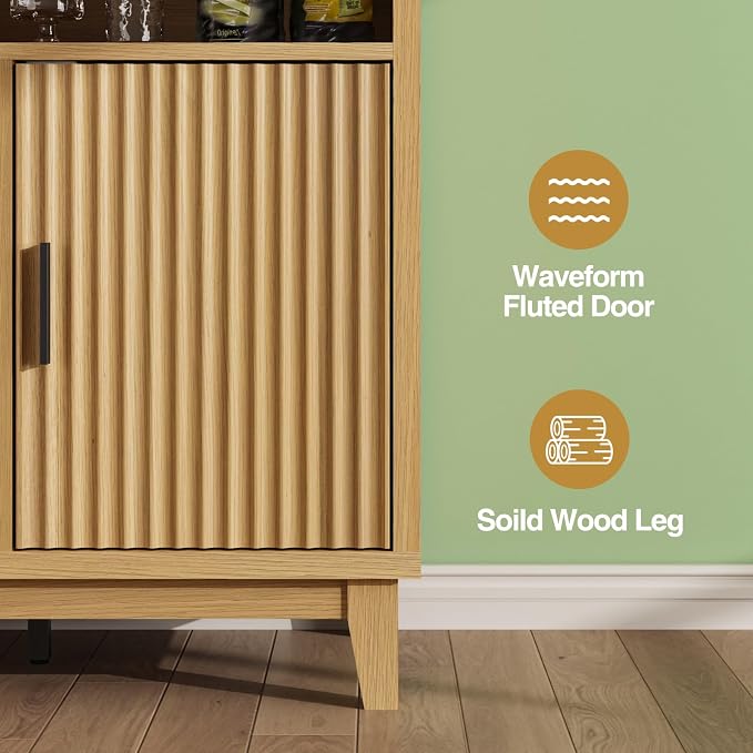 FiveWillowise Fluted Buffet Cabinet - Image 3
