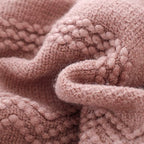 BOURINA Coral Pink Throw Blanket 60 x80 Inches Textured Solid Soft Sofa Throw - Image 7
