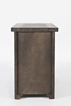 Jofran Madison County Pine Reclaimed Chairside End Table, Barnwood Brown - Image 4
