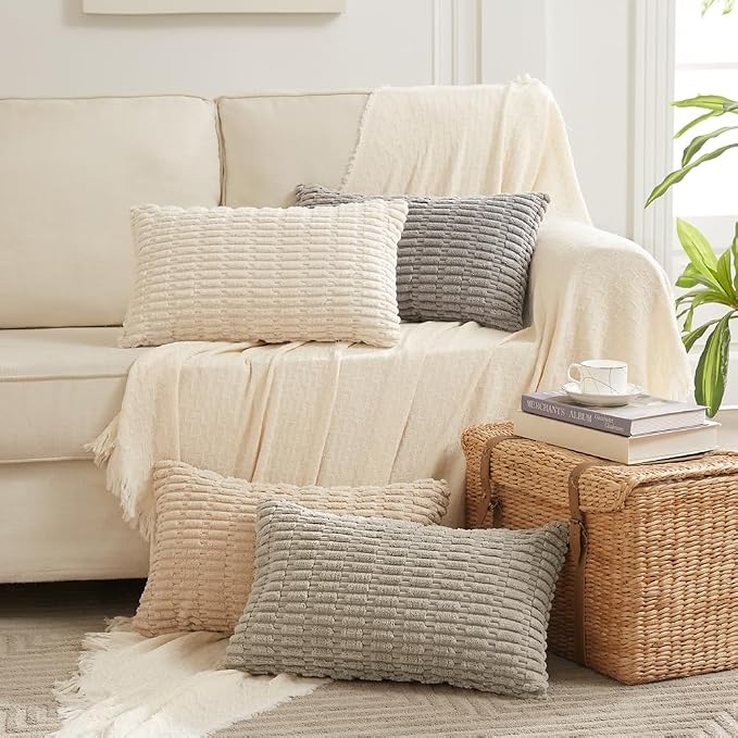 Fancy Homi 4 Packs Decorative Throw Pillow Covers - Image 7