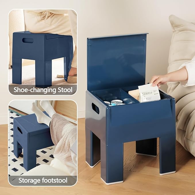 Nightstand Bedside Table with Storage Space, Dorm and Small Spaces, Easy - Image 9