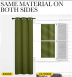 NICETOWN Olive Green Blackout Curtains 68 inches Length - Image 5