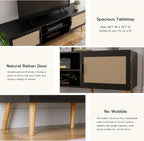 ZttRiee TV Stand for TVs up to 65'', Entertainment Center - Image 4