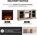 WLIVE Fireplace TV Stand for 65" TV, Entertainment Center - Image 6