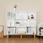 YAHARBO 10 Cube White Bookshelf, 3 Tier Book Shelf - Image 4