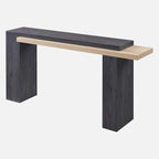 OKD 63 Inch Modern Entryway Console Table, Solid Geometry Accent Sofa Table - Image 8