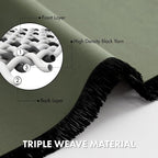 MIULEE 4-Panel 36 Inch Blackout Kitchen Tier Curtains Over Sink Sage Green | - Image 3