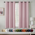 MIULEE Blackout Curtains for Bedroom 2 Panels 40 x 54 Inch Long Blush Pink | by MIULEE
