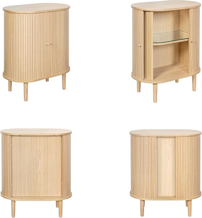 WERMO 28'' Fluted Bar Cabinet - Image 8