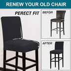 Turquoize Stretch Bar Stool Cover Counter Stool Pub Chair Slipcover - Image 5