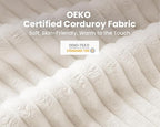 115" Oversized Corduroy Couch Modular Sectional Sofa, Washable Cloud Couch - Image 9