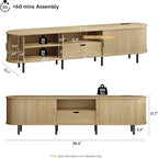 ONBRILL 86.6" TV Stand with Power Outlet - Image 2