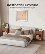 Akxomel Fluted Nightstand, Wooden Night Stand - Image 5