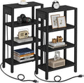TUTOTAK Narrow Side Table with Charging Station, Small End Table with USB Ports by ChoosetutotakFurnitureBuildYourCozyHome