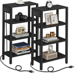 TUTOTAK Narrow Side Table with Charging Station, Small End Table with USB Ports by ChoosetutotakFurnitureBuildYourCozyHome