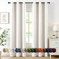 MIULEE Blackout Curtains for Bedroom 2 Panels 40 x 84 Inch Long Ivory | Thermal by MIULEE