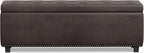 SIMPLIHOME Hamilton Storage Ottoman - Image 6