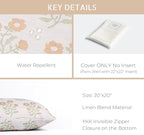 Crumbs Home Modern Farmhouse California Casual Indoor Outdoor Throw Pillow Cover - Image 5