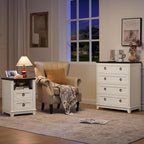 Joaxswe Farmhouse 4 Drawer Dresser - Image 9