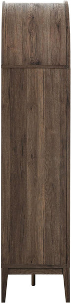 Modway Nolan Tall Arched Storage Display Cabinet in Dark Walnut - Image 7