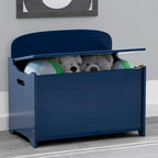 Delta Children MySize Deluxe Toy Box, Deep Blue - Image 2