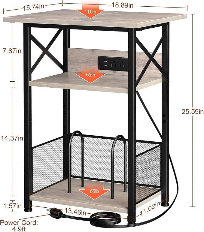 AMHANCIBLE Record Player Stand - Image 3
