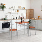 VINGLI 3 Piece Dining Set, Small Kitchen Table Set - Image 2
