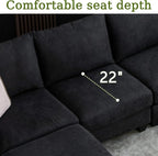 150.4" Large Sectional Couches for Living Room, 8 Seater L Shaped Modular - Image 7